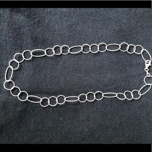 Sterling Silver Loop Necklace